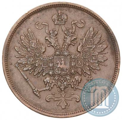 Picture 2 kopecks 1862 year ВМ 