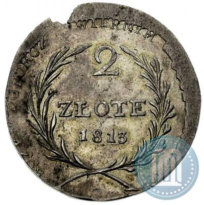 Фото 2 злотых 1813 года  