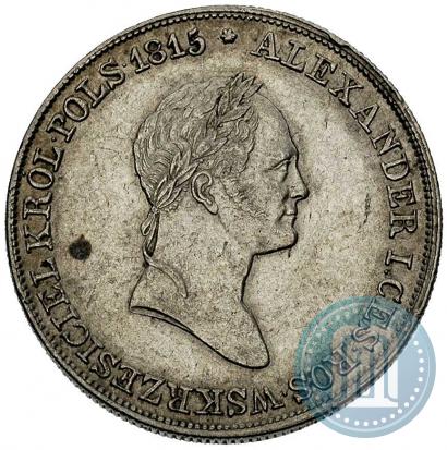 Фото 5 злотых 1830 года KG 