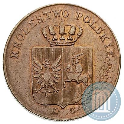 Picture 3 grosze 1831 year KG "Polish uprising"