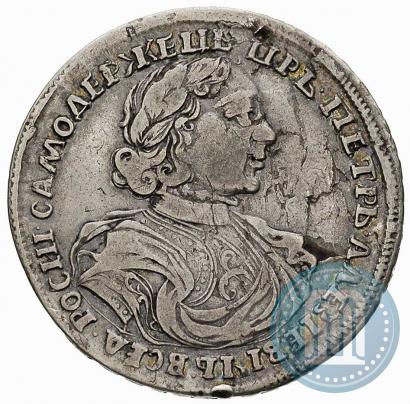 Picture Poltina 1719 year L "Portrait in armour"
