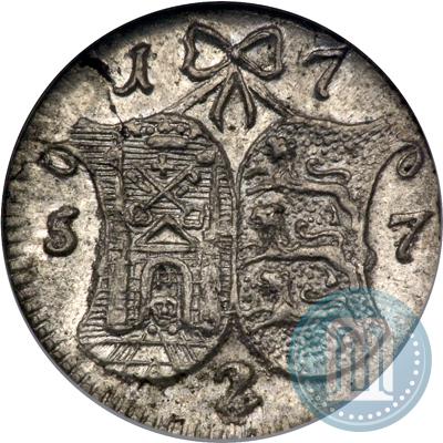 Фото 2 копейки 1757 года  "Ливонез"
