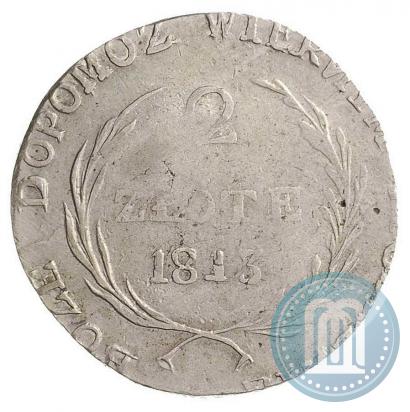 Фото 2 злотых 1813 года  