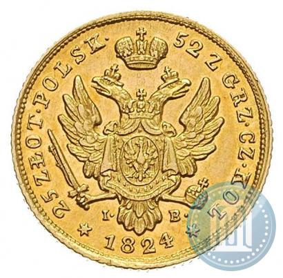 Picture 25 złotych 1824 year IB 