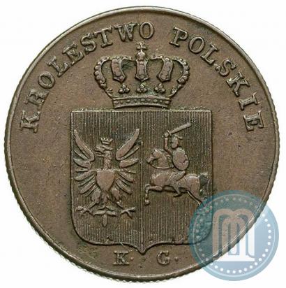 Picture 3 grosze 1831 year KG "Polish uprising"