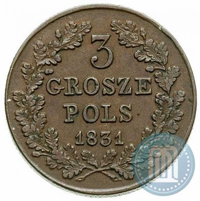 Picture 3 grosze 1831 year KG "Polish uprising"