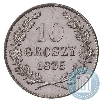 Picture 10 groszy 1835 year  "Free city of Kraków"