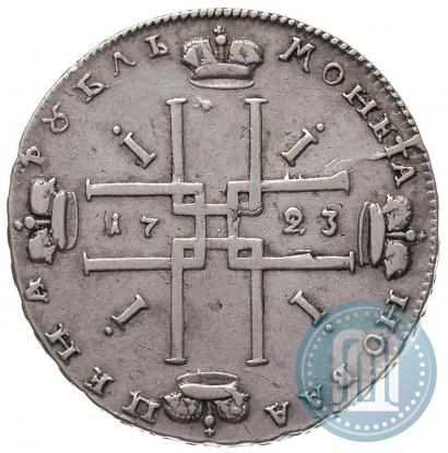 Фото 1 рубль 1723 года OK "Портрет в горностаевой мантии"