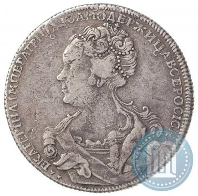 Picture 1 rouble 1726 year СПБ "Petersburg type, portrait turned to the left"