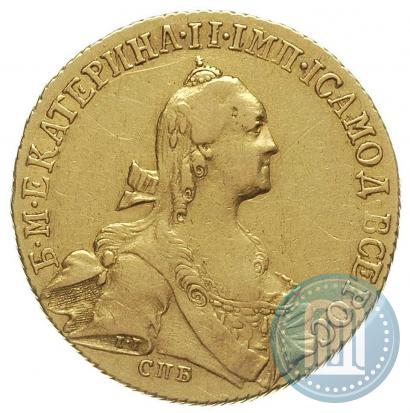 Picture 10 roubles 1766 year СПБ 