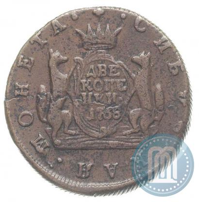 Picture 2 kopecks 1768 year КМ 