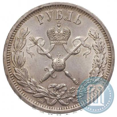 Picture 1 rouble 1896 year (АГ) "On the coronation of the Emperor Nicholas II"