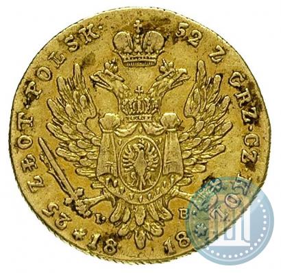 Picture 25 złotych 1818 year IB 