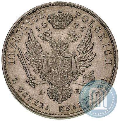 Picture 10 złotych 1823 year IB 
