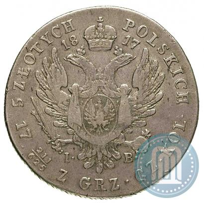 Фото 5 злотых 1817 года IB 