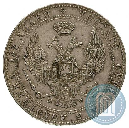 Picture 3/4 roubles - 5 złotych 1840 year MW 