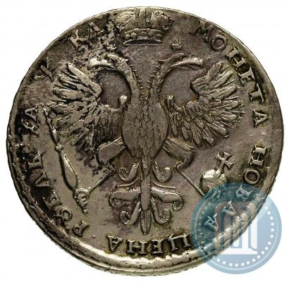 Picture 1 rouble 1721 year  "Portrait with shoulder straps"