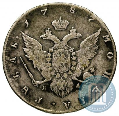 Фото 1 рубль 1787 года СПБ-ЯА 