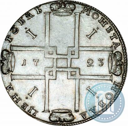 Фото 1 рубль 1723 года OK "Портрет в горностаевой мантии"