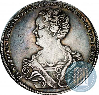 Фото Полтина 1726 года СПБ "Петербургский тип, портрет влево"