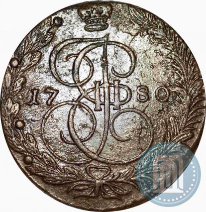 Picture 5 kopecks 1780 year ЕМ 