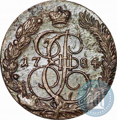 Picture 5 kopecks 1784 year ЕМ 