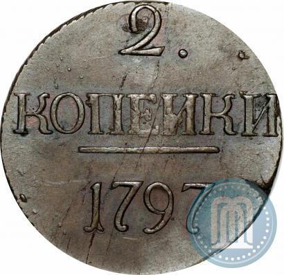 Picture 2 kopecks 1797 year  