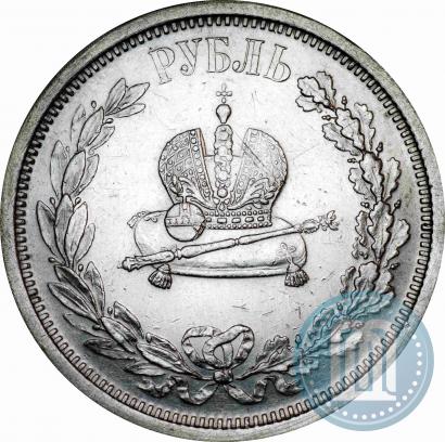 Picture 1 rouble 1883 year ЛШ "On the Coronation of Emperor Alexander III"