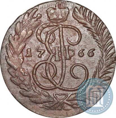 Фото 2 копейки 1766 года ММ 