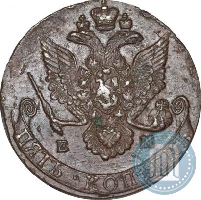 Picture 5 kopecks 1785 year ЕМ 