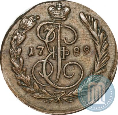 Picture 1 kopeck 1789 year ЕМ 