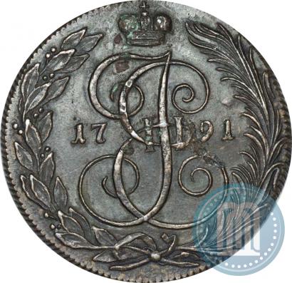 Фото 5 копеек 1791 года КМ 