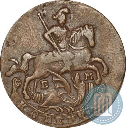 Picture 1 kopeck 1795 year ЕМ 