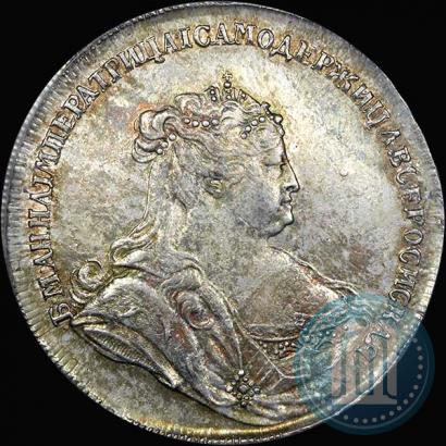 Picture 1 rouble 1738 year  "Petersburg type"