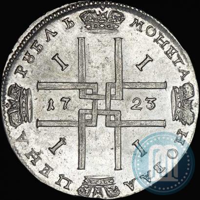 Picture 1 rouble 1723 year  "Portrait in ancient armour"