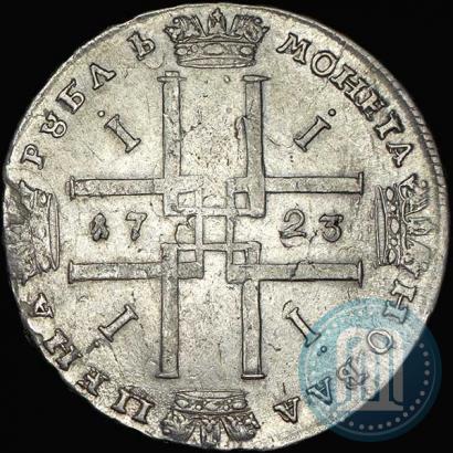 Фото 1 рубль 1723 года  "Портрет в античных доспехах"
