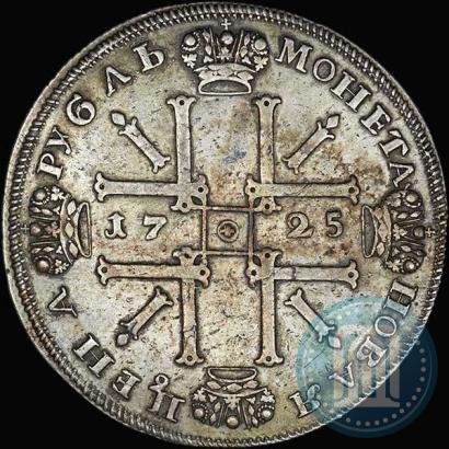 Picture 1 rouble 1725 year СПБ "Sun rouble, portrait in armour"