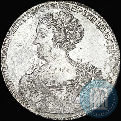 Picture 1 rouble 1726 year СПБ "Petersburg type, portrait turned to the left"