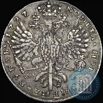 Picture 1 rouble 1727 year СПБ "Petersburg type, portrait turned to the right"