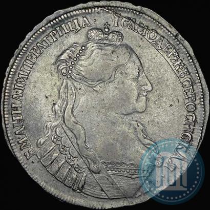 Фото 1 рубль 1734 года  "Тип 1735 года"