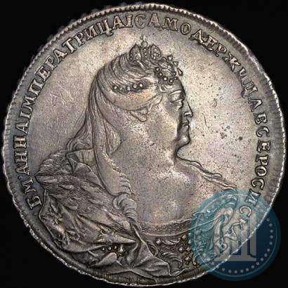 Фото 1 рубль 1738 года  "Московский тип"