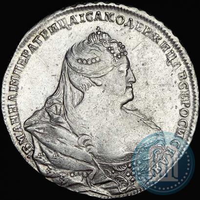 Фото 1 рубль 1738 года  "Московский тип"