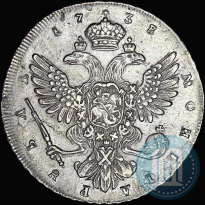 Picture 1 rouble 1738 year  "Petersburg type"