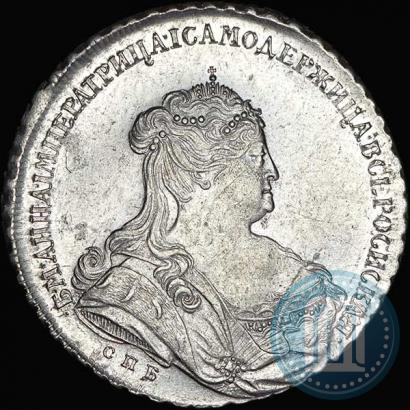Фото 1 рубль 1738 года СПБ "Петербургский тип"