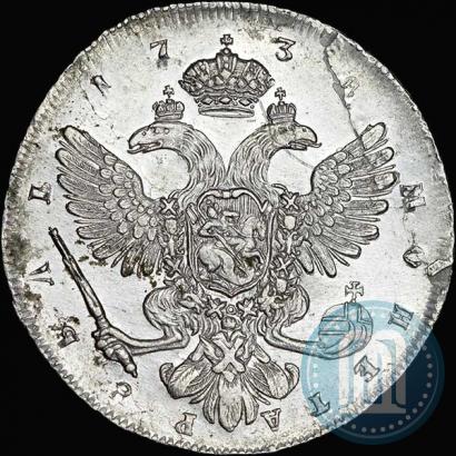 Фото 1 рубль 1738 года СПБ "Петербургский тип"