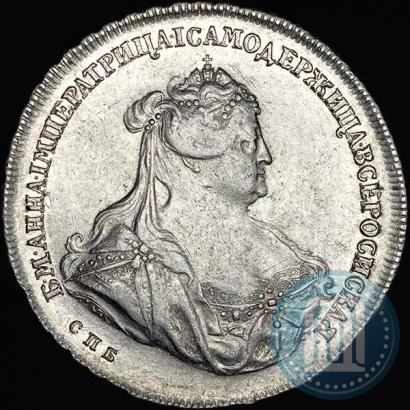 Фото 1 рубль 1739 года СПБ "Петербургский тип"