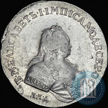 Фото 1 рубль 1742 года ММД 