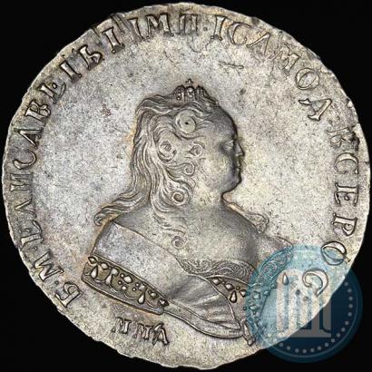 Фото 1 рубль 1743 года ММД 