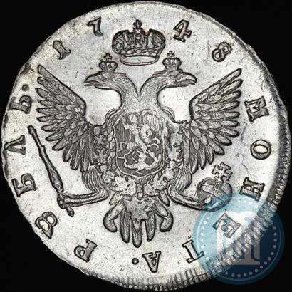 Picture 1 rouble 1748 year СПБ 