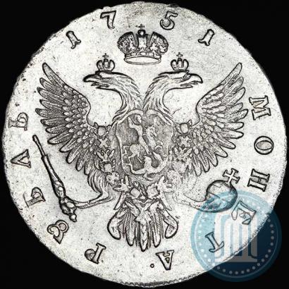 Фото 1 рубль 1751 года ММД 